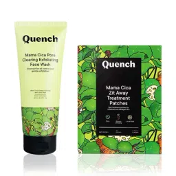 Quench Mama Cica Zit Away Treatment Patches with Pore Clearing Excfoliating Face wash-image-38