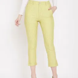 Crimsoune Club Yellow Striped Trousers-image-79