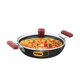 Hawkins Futura Nonstick Cook n Serve Frying with Glass Lid Fry Pan 26 cm diameter with Lid 3 L-27