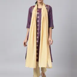 Aurelia Golden Plain Dupatta-picture-36