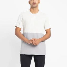 adidas Green Regular Fit Striped Sports T-Shirt-picture-18