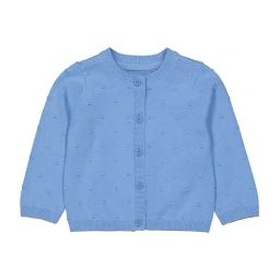 Mothercare Kids Blue Cotton Textured Pattern Full Sleeves Cardigan-image-74
