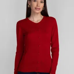 Globus Red Regular Fit Sweater-image-64