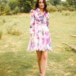 Mabish Multicolored Printed A-Line Dress-image-15