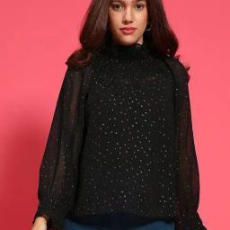 Oxolloxo Black Print Top-picture-28