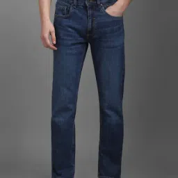 Louis Philippe Blue Cotton Slim Fit Jeans-picture-13
