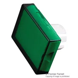 EAO RECTANGULAR LENS, GREEN, PLASTIC, 51-903.5-32