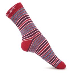 Reebok Multicolor Striped Large Cotton Ankle Length Socks-0