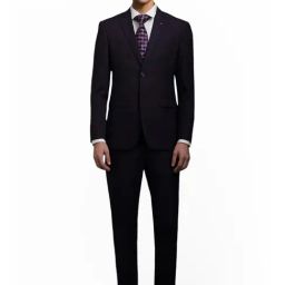 Louis Philippe Purple Slim Fit Two Piece Suit-image-40