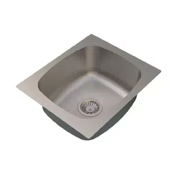 Carysil Elegance Single Bowl Kitchen Sink Size 16x16x7 inch Matt Finish, ESM16167-picture-16