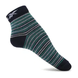 Reebok Navy Striped Large Cotton Ankle Length Socks-image-93