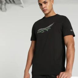 Puma Mercedes-AMG Petronas Motorsport Black Cotton Regular Fit Printed Sports T-Shirt-image-58