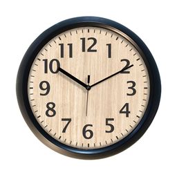 Aura Beige & Black Contemporary Wall Clock-47