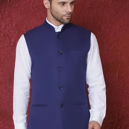 FAVOROSKI Mandarin Collar Nehru Jacket-picture-23