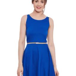 Miss Chase Cobalt Blue Slim Fit Mini Dress-image-68