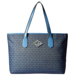 Giordano Monogram Navy Printed Medium Tote Handbag-image-22