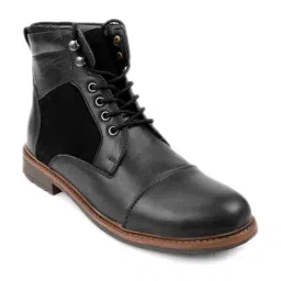 Shences Black Derby Boots-image-17