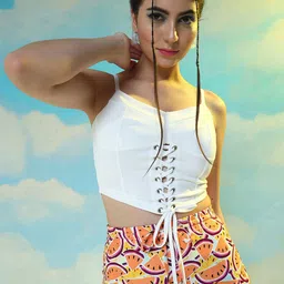 BAESD Women Waist Tie-Ups Crop Top-image-61