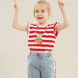 Kookie Kids Denim Mid Thigh Washed Short - Blue-image-64