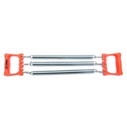 JJ JONEX Professional Gym Exercise Chest Expander Fitness Puller with Triple Spring & Portable Adjustable Resistance - Red-24