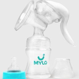 Mylo Manual Breast Pump For Feeding Mothers with Suction Valve (150ml)| Anti Colic & BPA Free Breast Pump| Compact, Lightweight & Easy to Clean-image-3