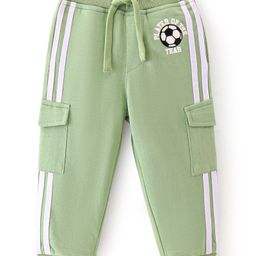 Babyhug Cotton Looper Knit Full Length Lounge Pant With Ball Print -Green-picture-19