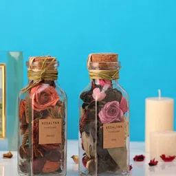 De Maison Decor Lea Dried floral Sunset Orange & Rose Red Aromatic Potpourri Set-picture-41