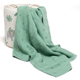 TIDY SLEEP 100% Cotton Elephant Print Multipurpose Knitted Baby Blanket-image-98