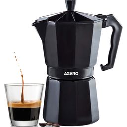 AGARO Classic Moka Pot, Stovetop  Espresso and Coffee Maker, 240 Ml, Aluminium Built, Italian Mocha, Cuban Café Brewing, Black-image-30