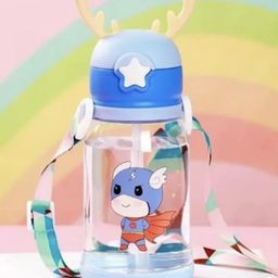 Luvlittle Deer Horn Shape Water Bottle with Cartoon Character for Kids(600ml) - Colour May Vary-image-29