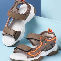 Cute Walk by Babyhug Velcro Closure Sandals - Brown-picture-6