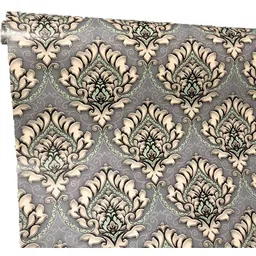 INDIAN ROYALS Grey Vintage Decorative Printed Self-Adhesive Wall Sticker-image-45