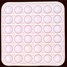 FunBlast Square Shape Pop Bubble Stress Relieving Silicone Pop It Fidget Toy (Colour May Vary) image 3