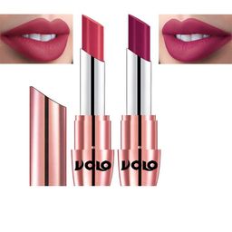 VOLO Set Of 2 Creme Matte Lipstick-17.5 g Each-641-Magenta 645-Pink-26