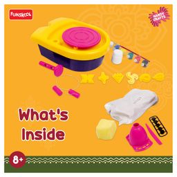 Funskool DIY Pottery Set with Tools and Paints - Multicolor image 4