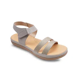BIG BIRD FOOTWEAR Women Textured Open Toe Flats-34