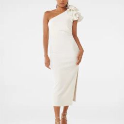 Forever New Celeste Petite Ruffle Midi Dress-image-32