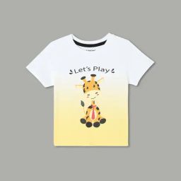 Juniors by Lifestyle Boys Yellow Cotton Graphic T-Shirt-picture-32
