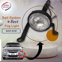 Auto Pearl Car Fog Lamp Light Set Compatible For Chevrolet Sail Sedan (Set of 2) image 5