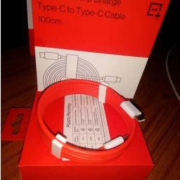 Oneplus Warp Charge Type-C To Type-C Cable 100Cm| Compatible with Smartphone| Red|White image 5