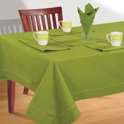 Swayam Green Cotton 200 TC 4 Seater Table Cover - Set of 1-picture-44
