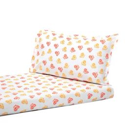 Nigh Nigh Butterfly Yellow & Orange Cotton 300 TC Kids Bed Linen Set-image-83