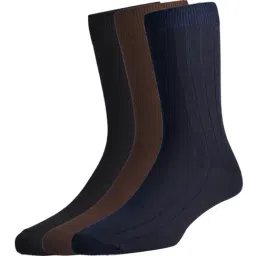 Peter England Assorted Socks - Pack of 3-image-46