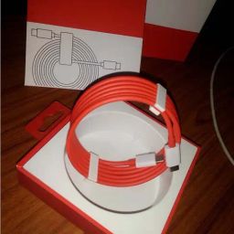 Oneplus Warp Charge Type-C To Type-C Cable 100Cm| Compatible with Smartphone| Red|White image 4