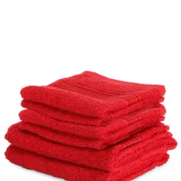 Bianca D'ross Red Cotton 380 GSM Bath Linen Set-32