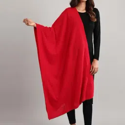 Aurelia Red Self Design Shawl-19