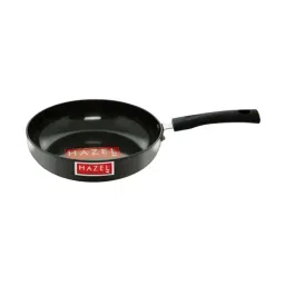 HAZEL 3 mm Hard Anodised Frying Pan Aluminium Anodized Fry Pan Induction Base, 2200 ml,Black-image-4