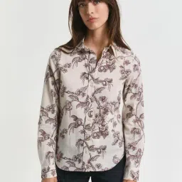 GANT Off White Printed Regular Fit Shirt-picture-0