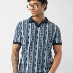 The Souled Store Indie Threads Regular Fit Print Polo T-Shirt-picture-8