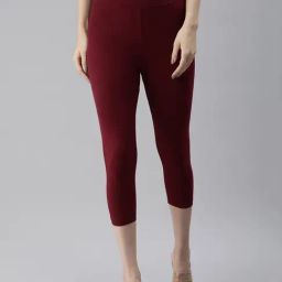 Kryptic Wine Mid Rise Leggings-picture-44